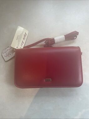 Buxton Wallet Organizer Clutch Wristlet Removeable Credit Card Faux Leather